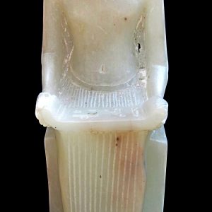 statuette dieu imhotep stéatite blanche